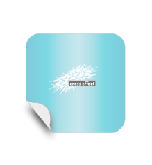 Aufkleber Monomer 1D - weiß und transparent